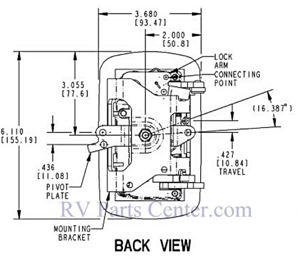 TriMark Two-Point Door Lock Model 030-1450, 20599-05