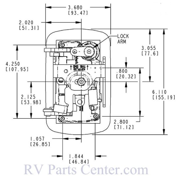 TriMark RV Door Lock Replacement for 13438-04, 22660-04