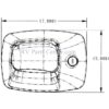 20573-01 TriMark Compartment Door Lock, Three-Point