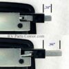 Tri-Mark Exterior Paddle Lock Only with 1 inch Deadbolt, 36283-07