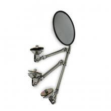 Left Mirror Head-Flat Glass, Manual, Heated, Lighted, Stainless Steel, Driver Side, Velvac V514380007