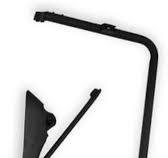 Bracket Assembly – Black, Manual, Passenger Side, Velvac V584004002