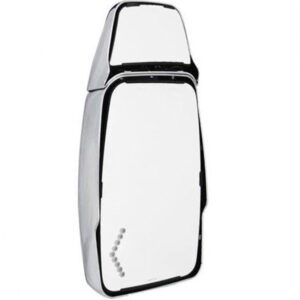 Full Flat Mirror Head, Chrome, Turn Signal, Passenger Side, Heated, Electric, Velvac 714989