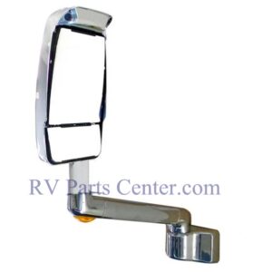 RV Motorhome Mirror, Driver Side, Chrome, 17 inch Arm, W/Turn Signal, Velvac 719639