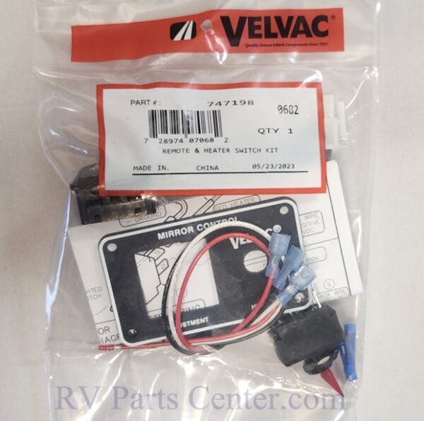 Remote and Heater Switch, Velvac 747198