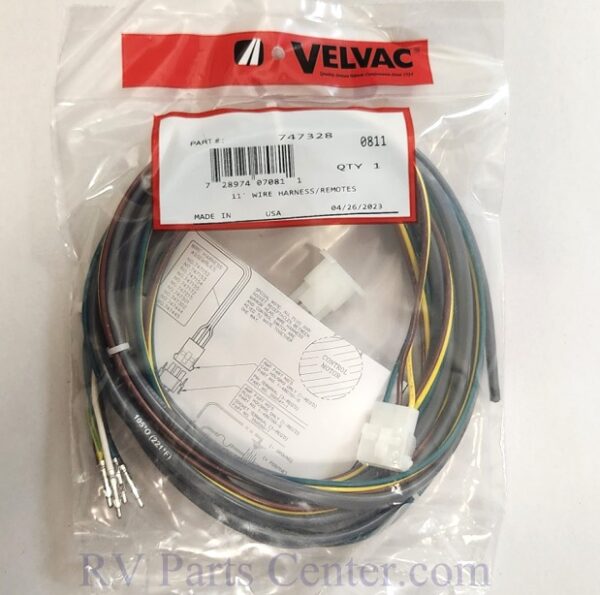 11 Ft Wire Harness Passenger Side, Velvac 747328