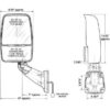 713803 Velvac Electric RV Mirror Set in White