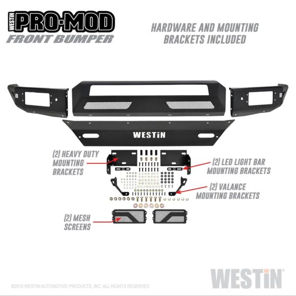 With 30 Inch Light Bar Mount Bumper, Westin Automotive, 58-41005