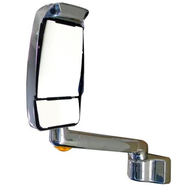 Driver Side RV Mirror, Chrome with Camera, 17 in arm, Velvac 720525