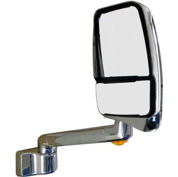 Passenger Side RV Mirror, Chrome with Camera 14 inch,  Velvac 719572