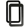 Entry Door Window Frame w/ Thin Shade; Black; AP Products 015-2014782