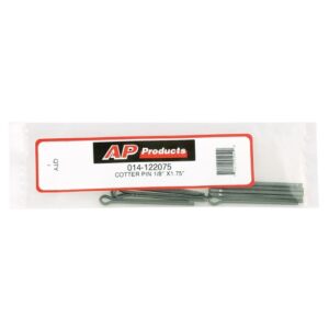 Cotter Pins; Split; 1/8 Inch X 1-3/4 Inch Length, Pack of 10; AP Products 014-122075-10
