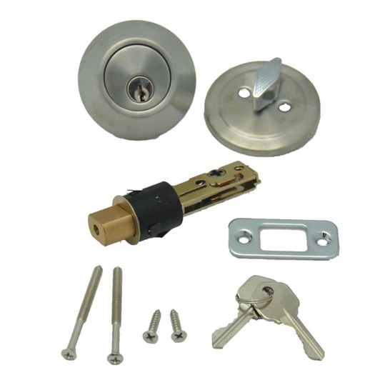 AP Products Privacy Lock Set - Interior Door Lock With Push Button, Silver Finish