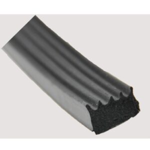 Door Window Channel Seal; Ribbed Seal; 1/2 Inch Width x 5/16 Inch Height x 50 Foot Length; AP Products 018-855