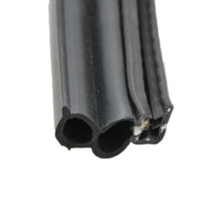 Door Window Channel Seal; Double Bulb; Mounts w/ Slide On Clip; AP Products 018-181-BB