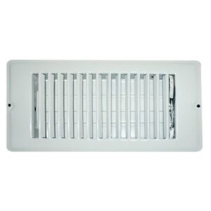 Heating/ Cooling Register 4x10in, White; AP Products 013-627 Heating/ Cooling Register 4x10in, White; AP Products 013-627