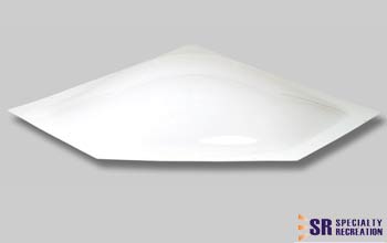 28 inch x 10 inch NEO Skylight – White, Bri-Rus NSL2810W
