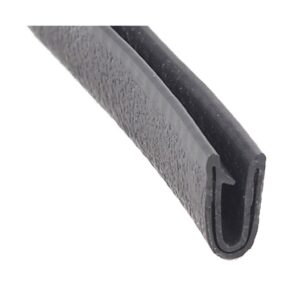 Door Window Channel Seal; U-Channel Type; Clip On; Black; AP Products 018-3006