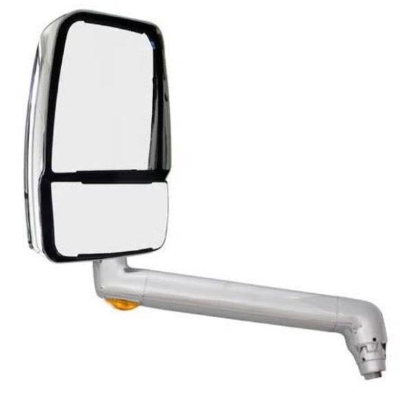 RV Motorhome Mirror, Driver Side, Chrome, 14 inch Arm, Velvac 715797-1