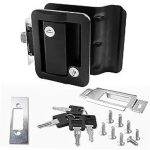 Travel Trailer Door Latch in Black - Wesco