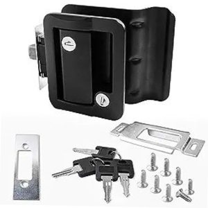 Travel Trailer Door Latch in Black - Wesco