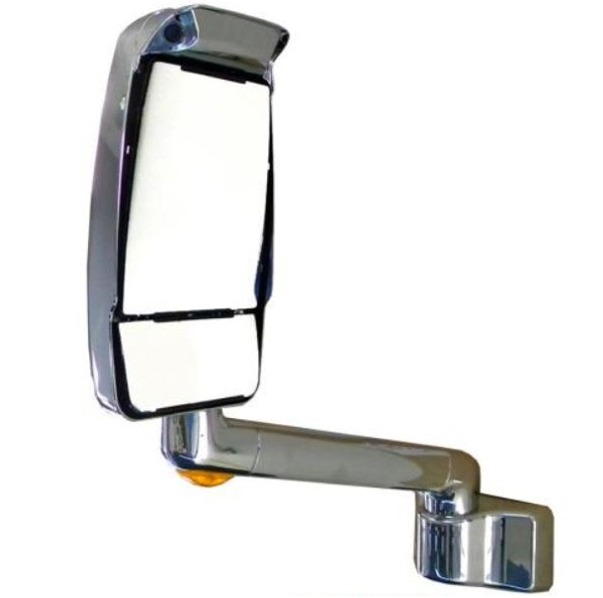 RV Motorhome Mirror, Driver Side, Chrome, 14 inch Arm, W/Turn Signal, Velvac 719279