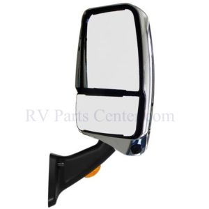 Passenger Side RV Mirror, Chrome-Black with Camera, Velvac 719916