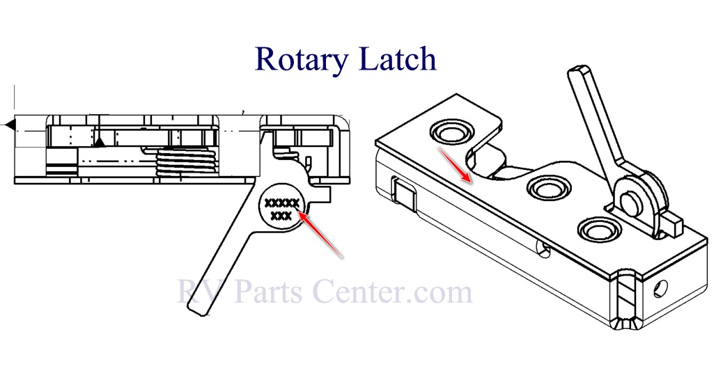 RV Door Lock, Door Thickness of 1.58”-1.78”, Latch# 14479, TriMark 41866-01-K - Image 6